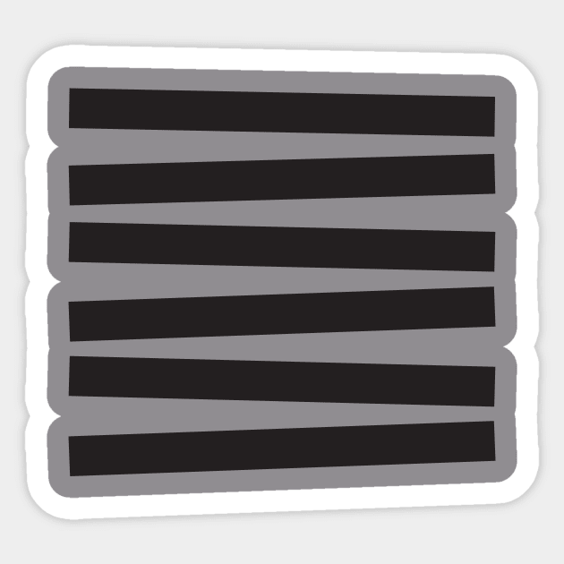 black stripes Sticker by lkn